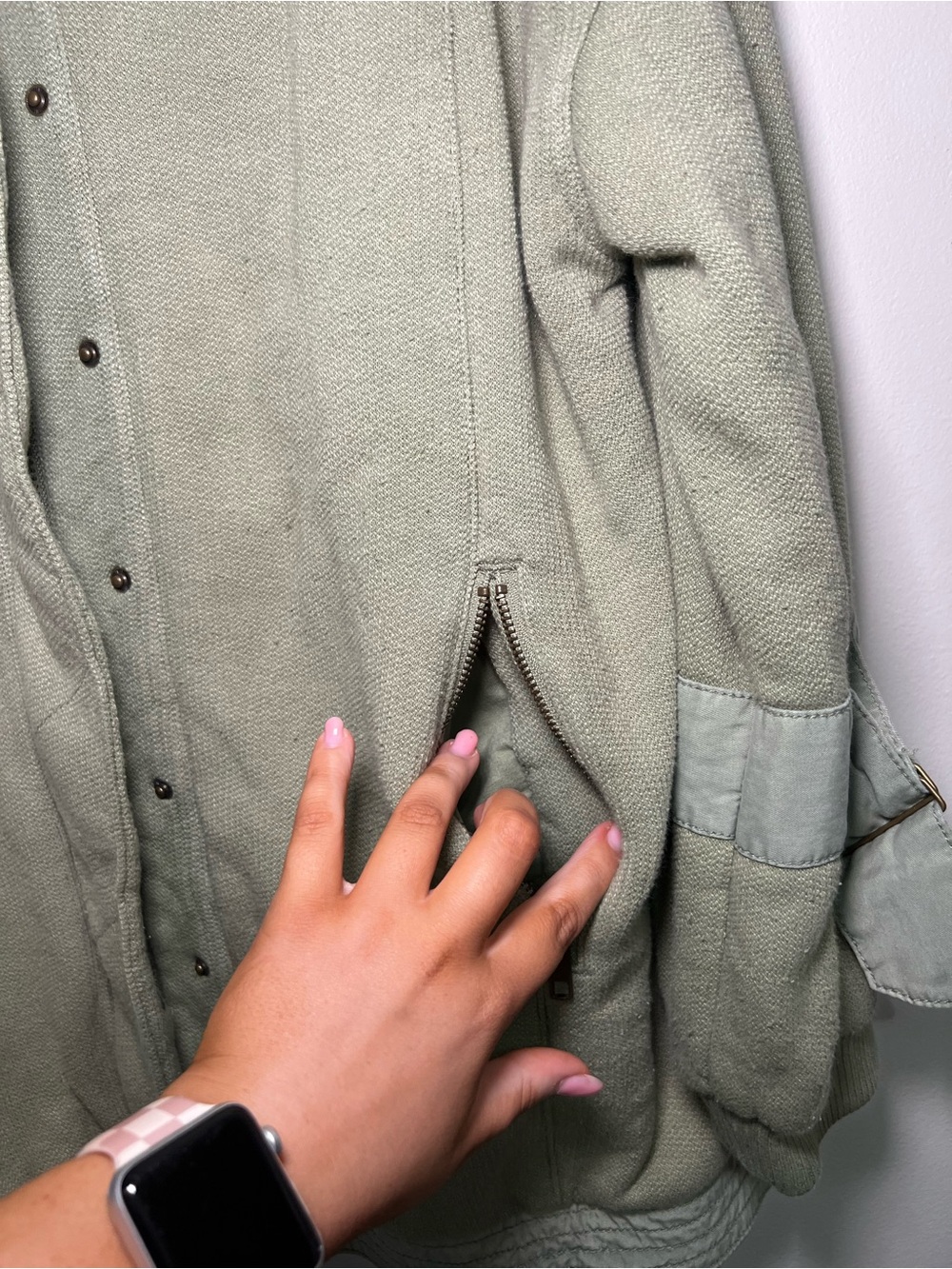 Free People Olive/Sage Green Jacket - Picture 5 of 6